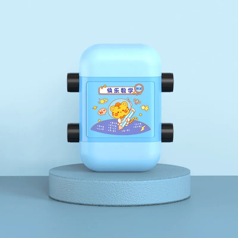 Plastic maths teaching seal in cuboid shape with four colour options for arithmetic practice