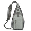 Unisex nylon crossbody chest bag with contrast colour detailing in seven colour options