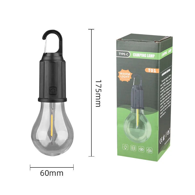 Five solar outdoor lantern bulbs with warm LED lighting and ABS plastic construction