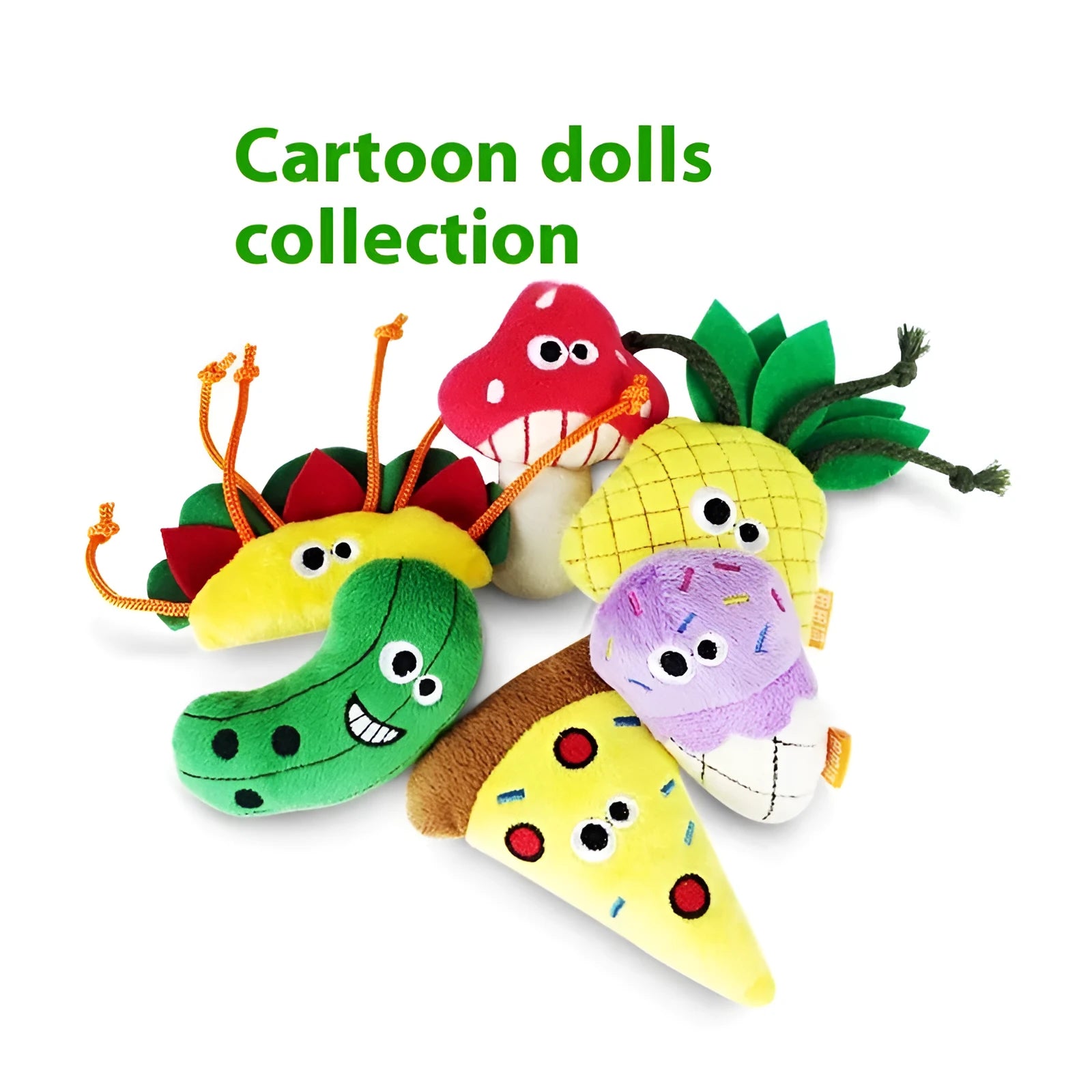 A soft plush cat toy pillow shaped like a burrito, filled with catnip for feline play.