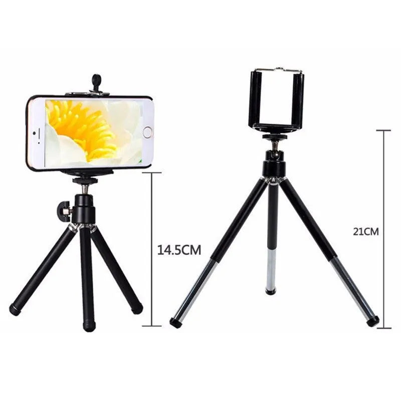 3-in-1 phone lens kit with 8x or 12x telephoto, universal clip, Bluetooth self-timer, cloth bag and lens wiping cloth
