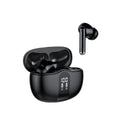 MOQ2000 noise canceling sports Bluetooth earbuds in black with charging case, Type-C interface