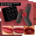 MLSMILE embossed lipstick set of three tubes in a decorative presentation box.