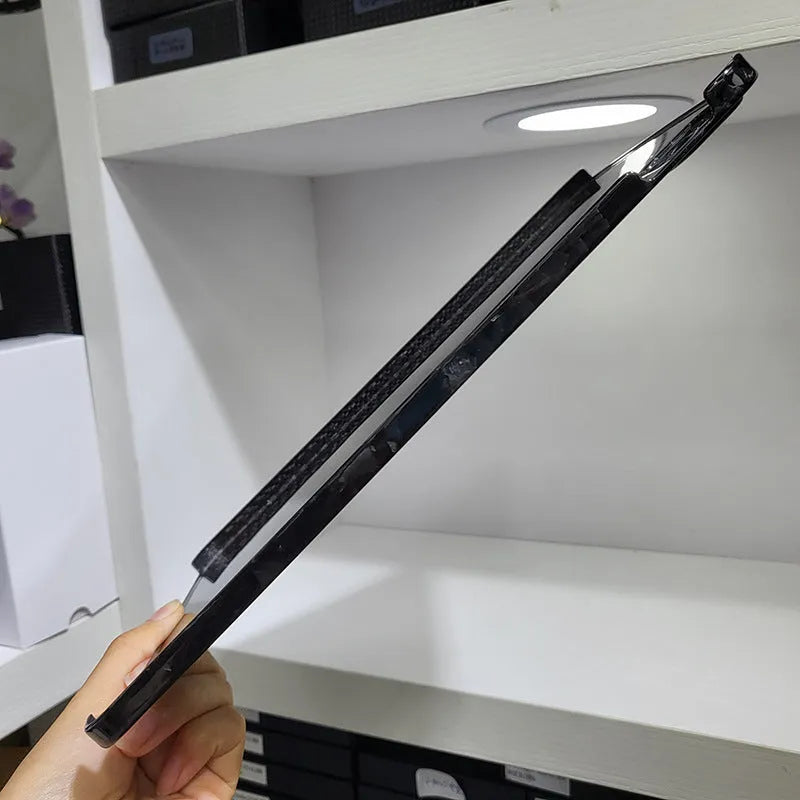 Real carbon fibre flat hard case protective cover for Apple iPad Pro 11 in a matte textured finish.