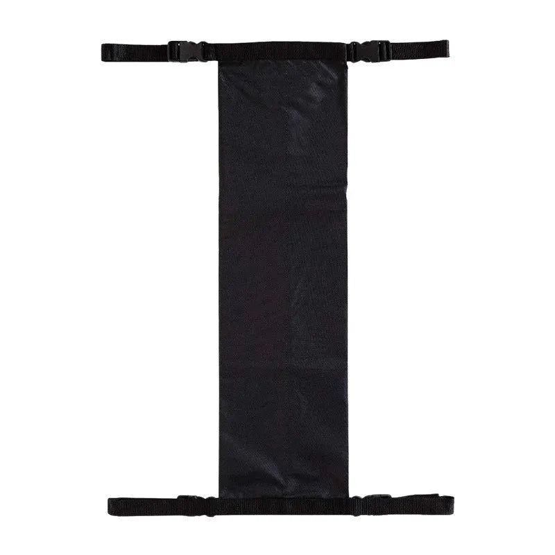 Black cylindrical outdoor wheelchair pannier bag for carrying an oxygen cylinder, made from 600D Oxford cloth.