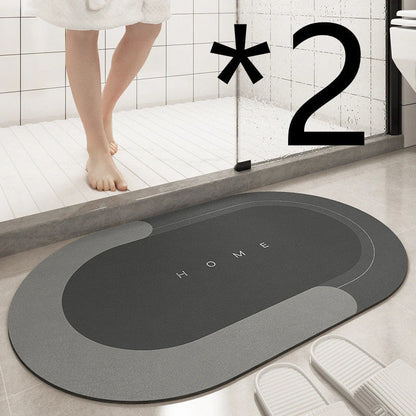 A cozy, soft, and stylish bathroom floor mat that provides comfort and safety for your feet