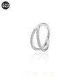 G23 titanium alloy nose ring in gold colour on a white background, showing a circular shape.
