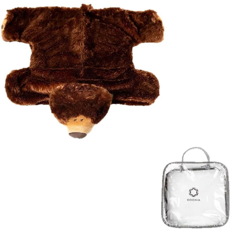 Brown gravity bear weighted animal knee bolster 45cm by 55cm plush toy for teenagers