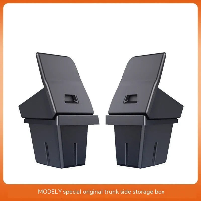 Tesla Model Y and Model 3 trunk side storage box cover set in TPE material