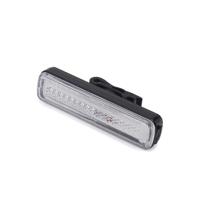USB rechargeable bicycle light with colourful LED made from PC material for cycling safety