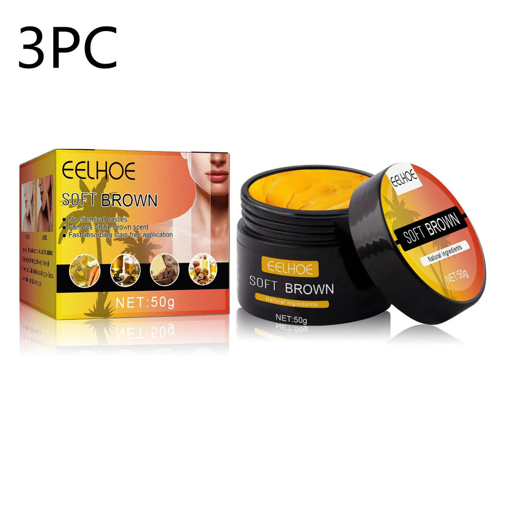 Wheat complexion body tanning moisturizing cream 50g tub, 5.3 x 5.3 x 4.5cm body cream