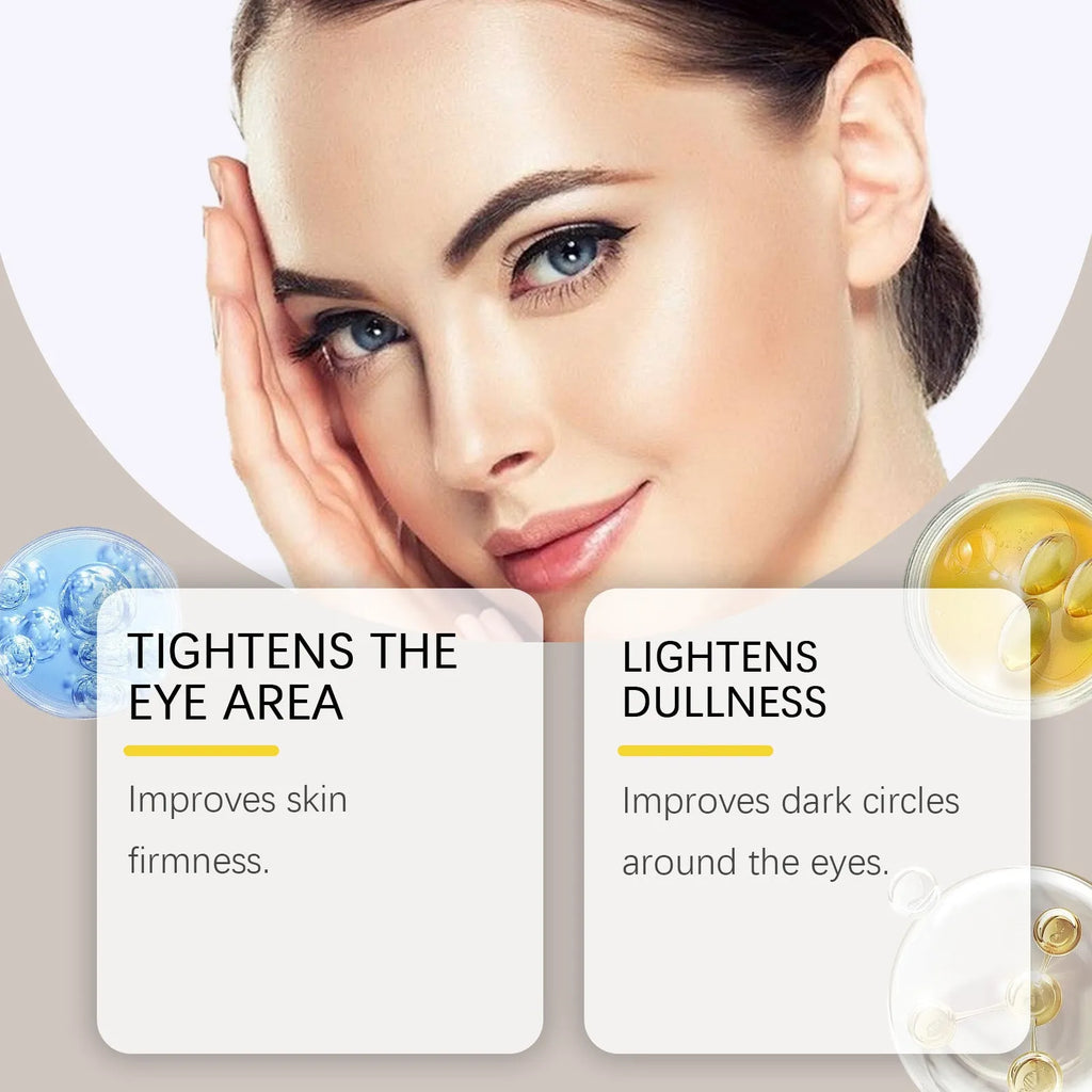 20g caffeine firming eye cream pump bottle for reducing puffiness and dark circles
