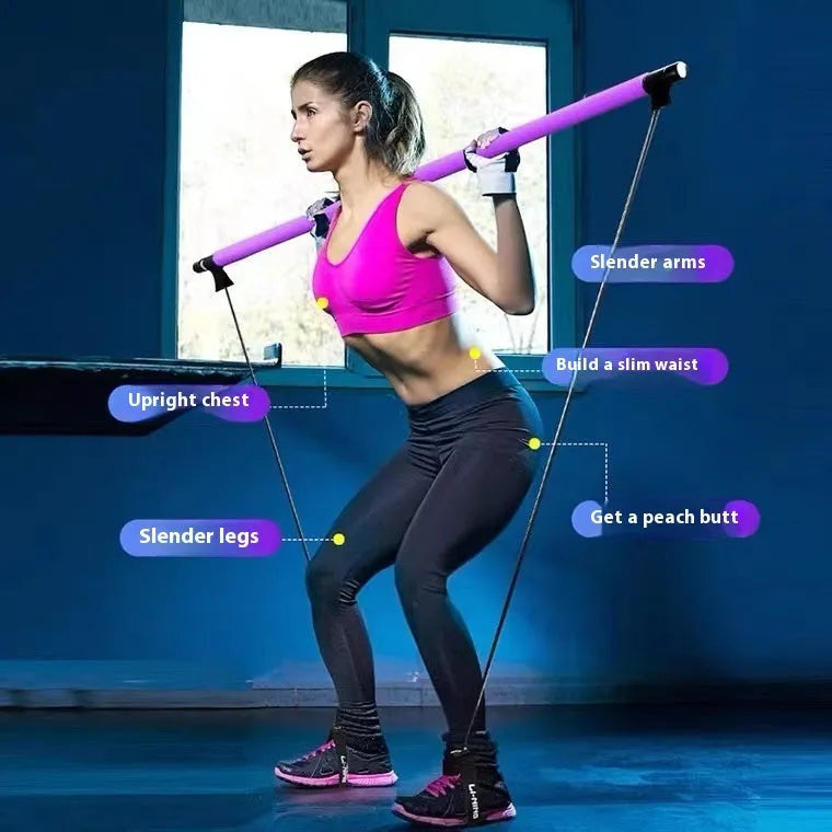 Adjustable fitness pulling rope for hip training exercises in choice of colours
