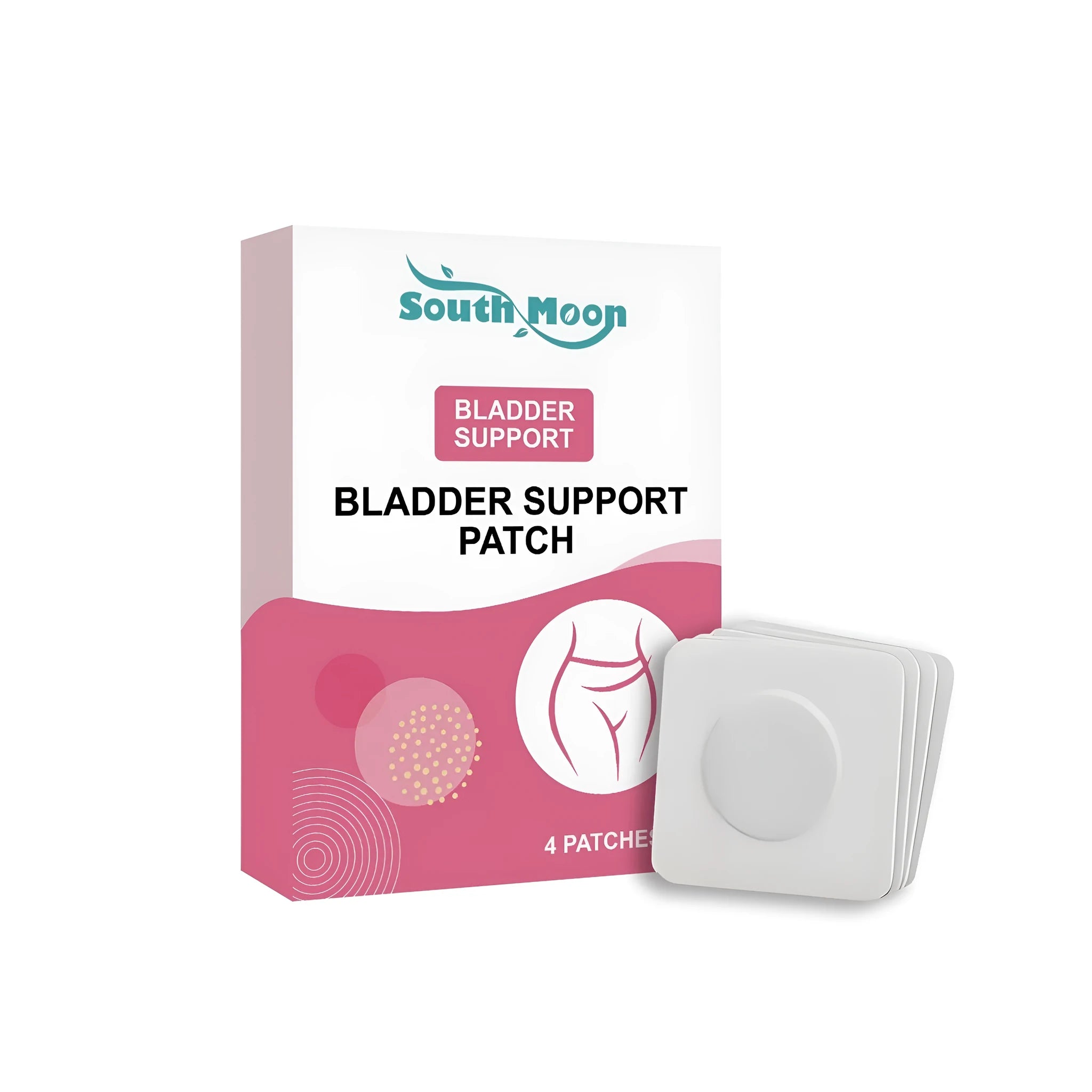 Box of four Bladder Care Patches for topical urinary support.