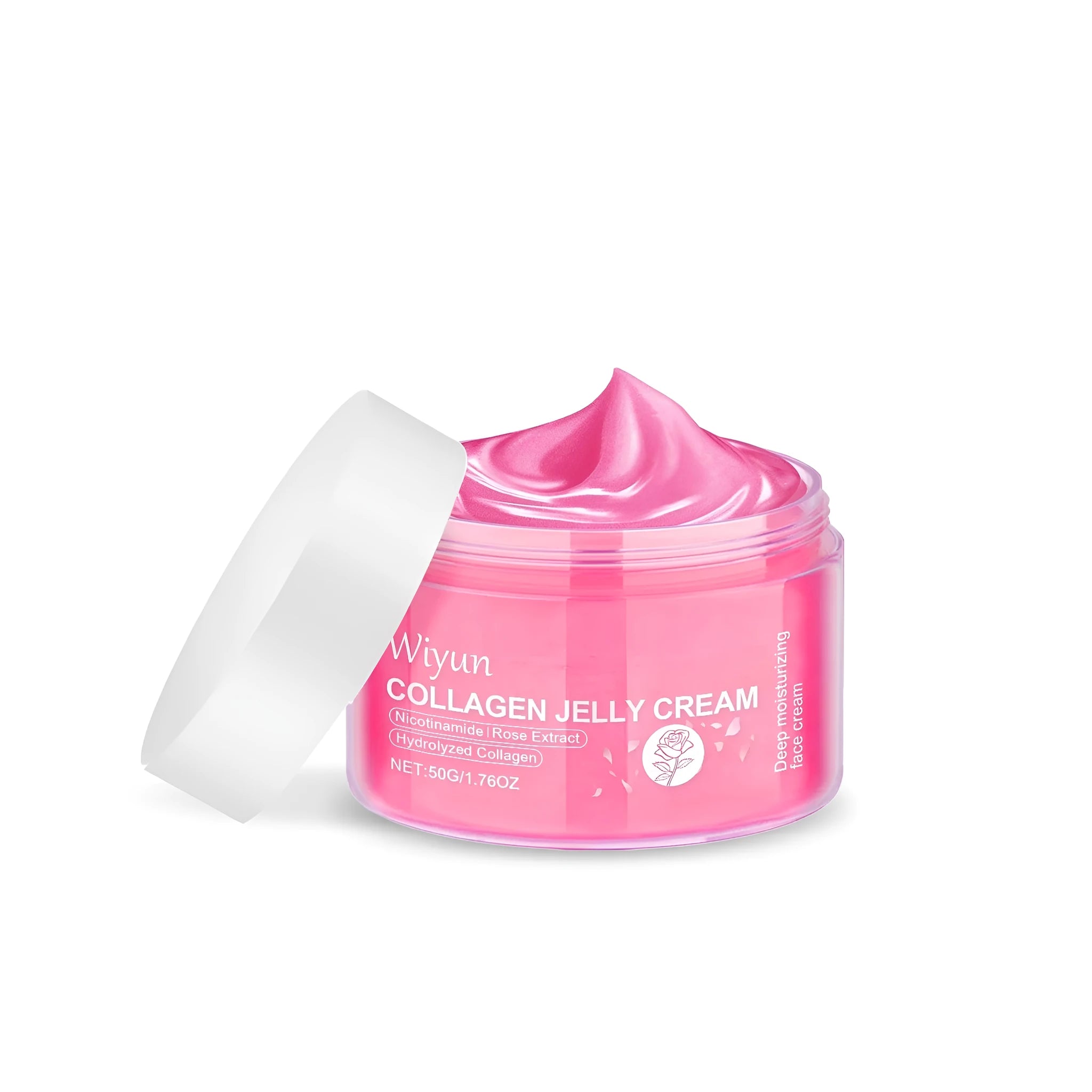 Collagen Rose Jelly Cream 50g jar facial moisturiser with hydrolysed collagen and rose extract