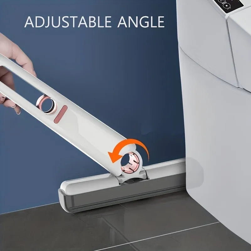 New Portable Self-Squeeze Mini Mop with hand-free wringer and biodegradable sponge on a kitchen counter