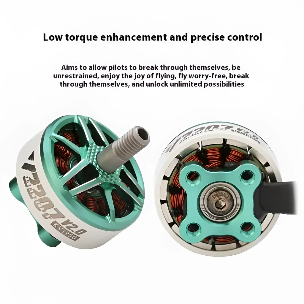 Wind VELOX V2 brushless motor for 5-inch FPV drone, V2207 or V2306, alloy construction, choice of KV and colour