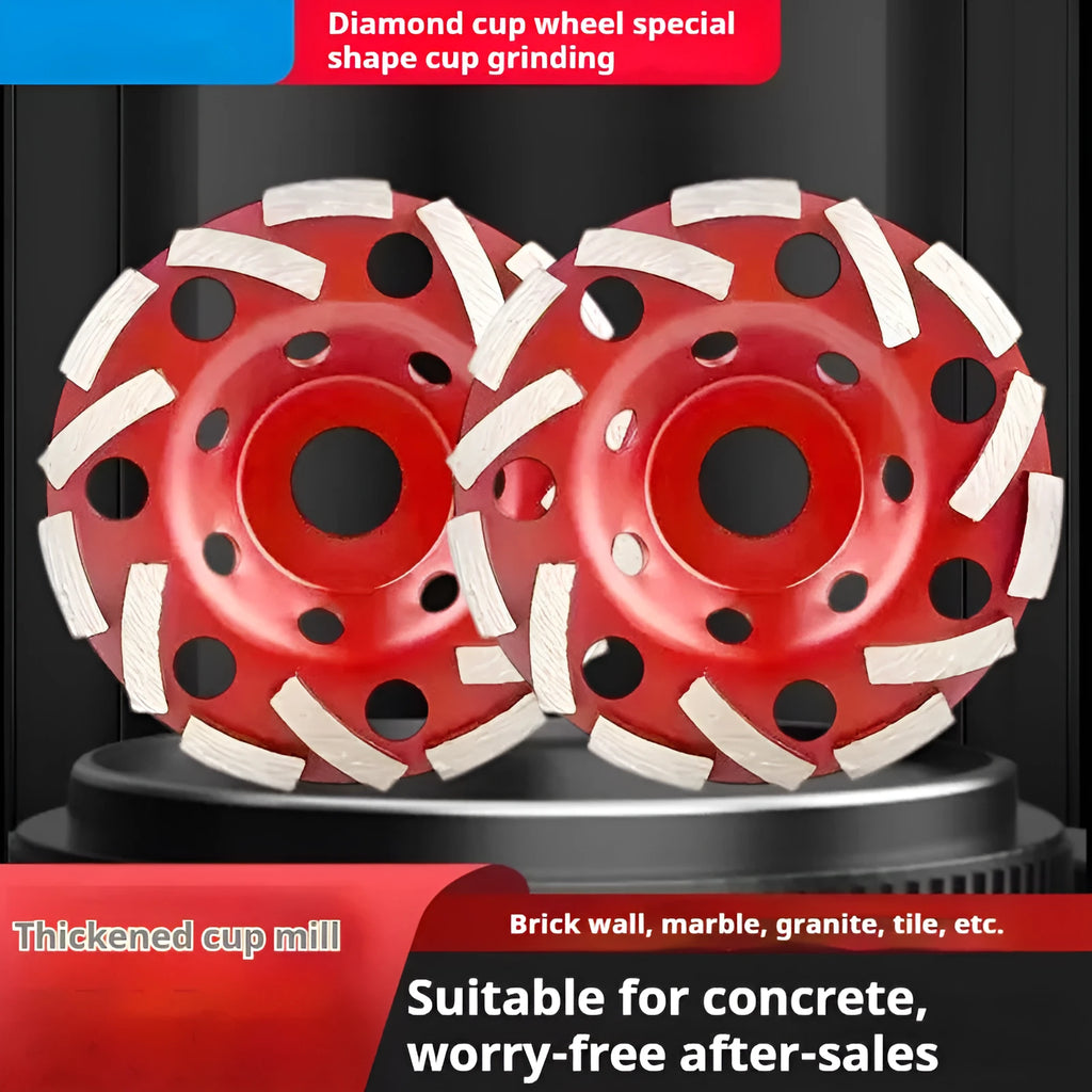 5-inch 125mm diamond bowl grinding plate for concrete, marble, and granite stone processing