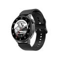 Smartwatch with 1.36in HD colour screen, Bluetooth calling, wireless charging, IP68 waterproof, 44x11mm case, 20mm strap, Black Gold Silver