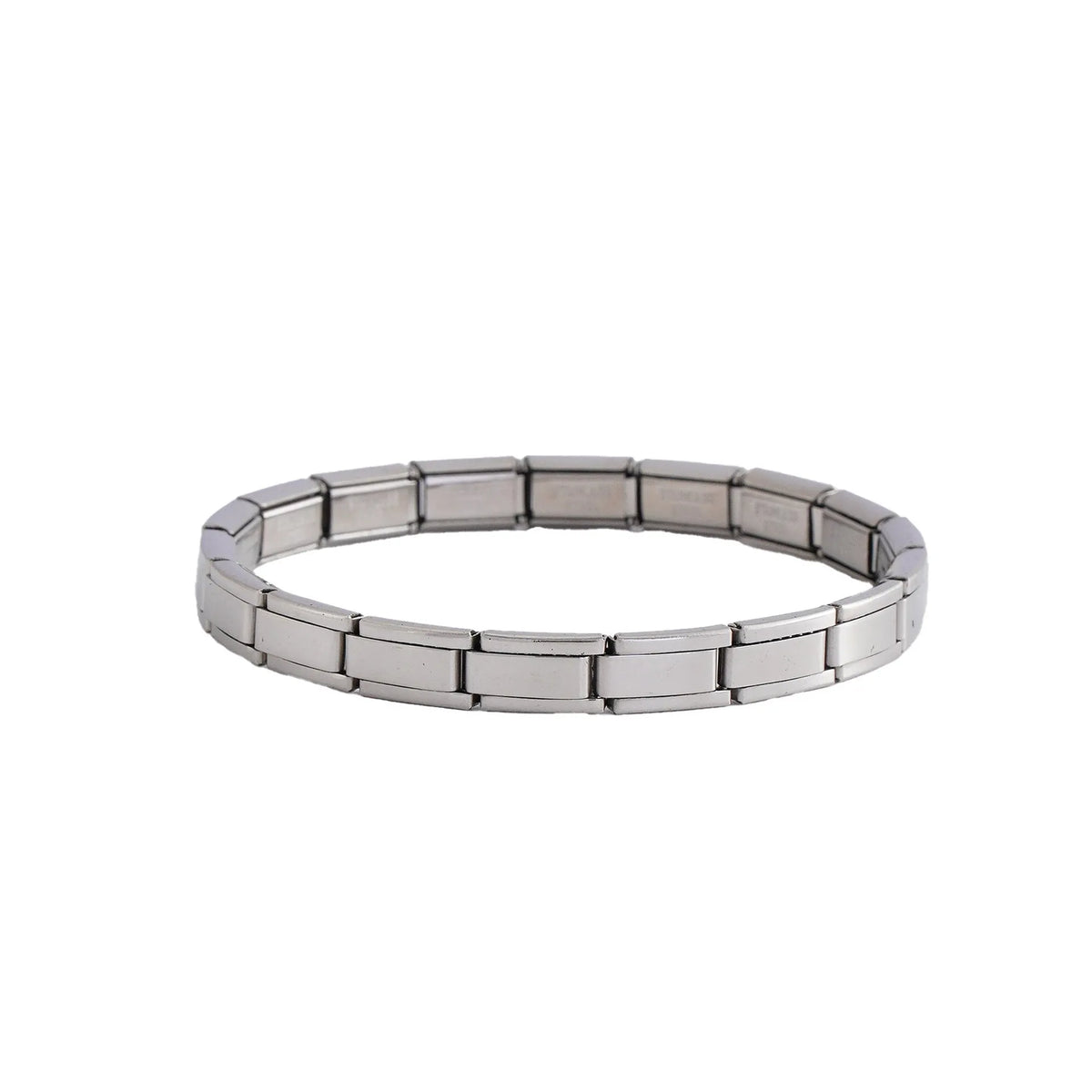 Geometric stainless steel bracelet unisex ring style in four colours steel full gold half gold edge gold