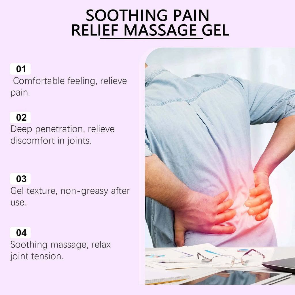 100g tube of cooling massage gel for joint, knee and elbow care