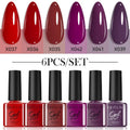 UV gel nail polish kit with 20 bottles in glitter, sequin and nude shades for nail art