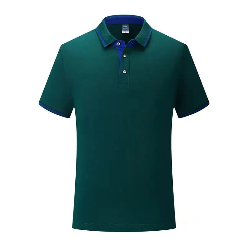 Men's solid colour cotton stand collar short sleeve business shirt in Chinese style.