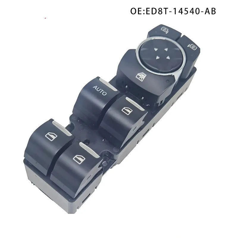 Black ABS electric window regulator for Ford Focus car door.