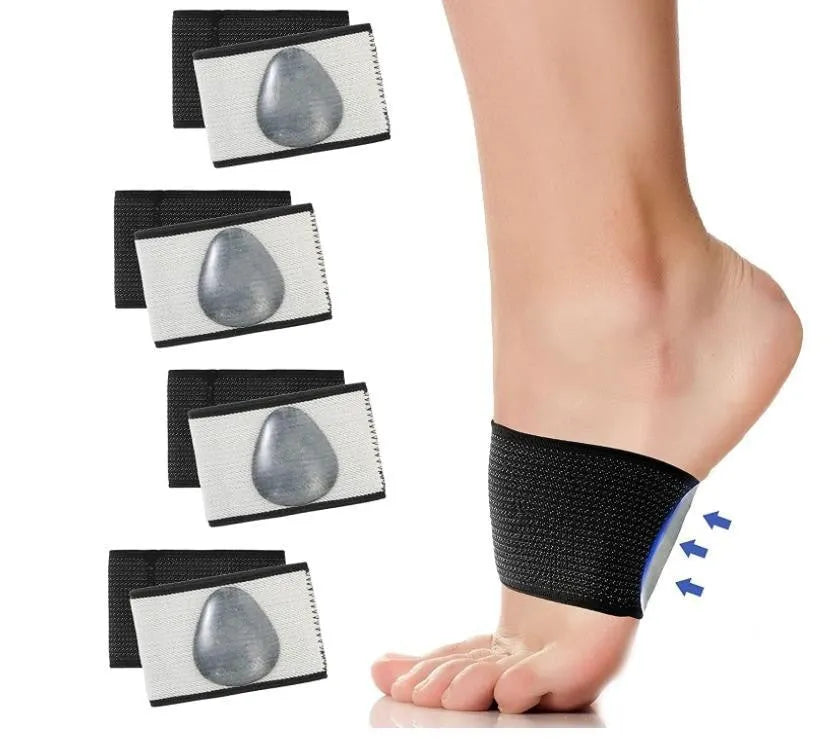 PU elastic foot bandage for arch support, shown in Ordinary Style and Full Heart Style designs.