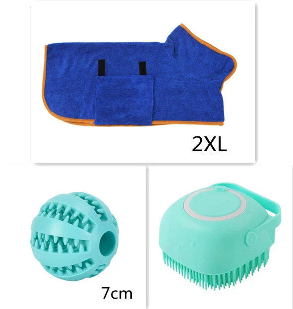 Silicone pet bath brush with soft bristles for gentle cleaning and massage of dogs, cats, and other small animals