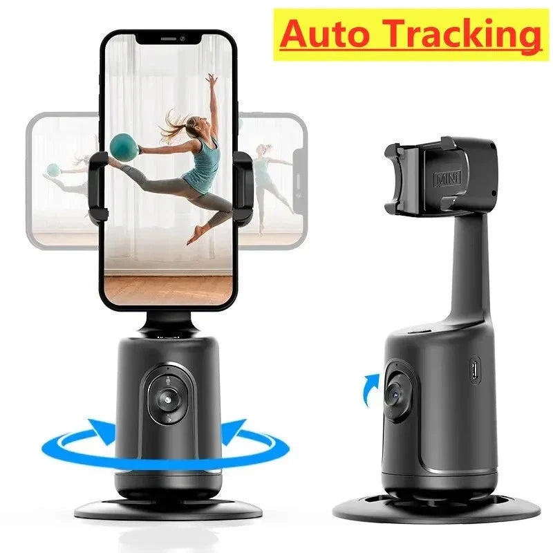 360-degree stabilizing smartphone gimbal with AI-powered face tracking for smooth, hands-free video capture