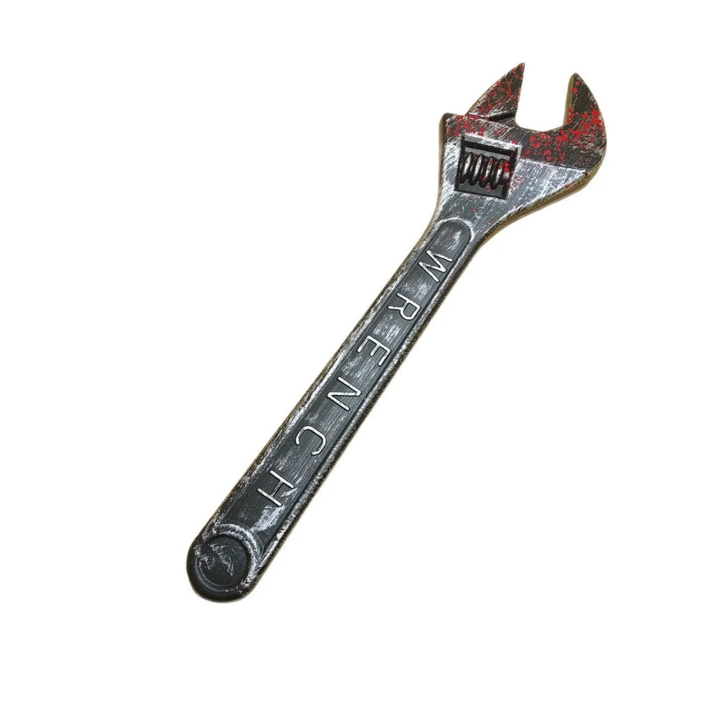 Plastic simulation wrench prop classical style 45x12x3cm injection moulded display item