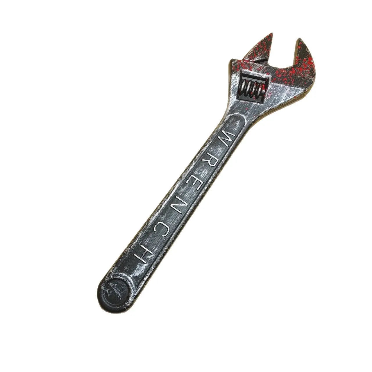 Plastic simulation wrench prop classical style 45x12x3cm injection moulded display item