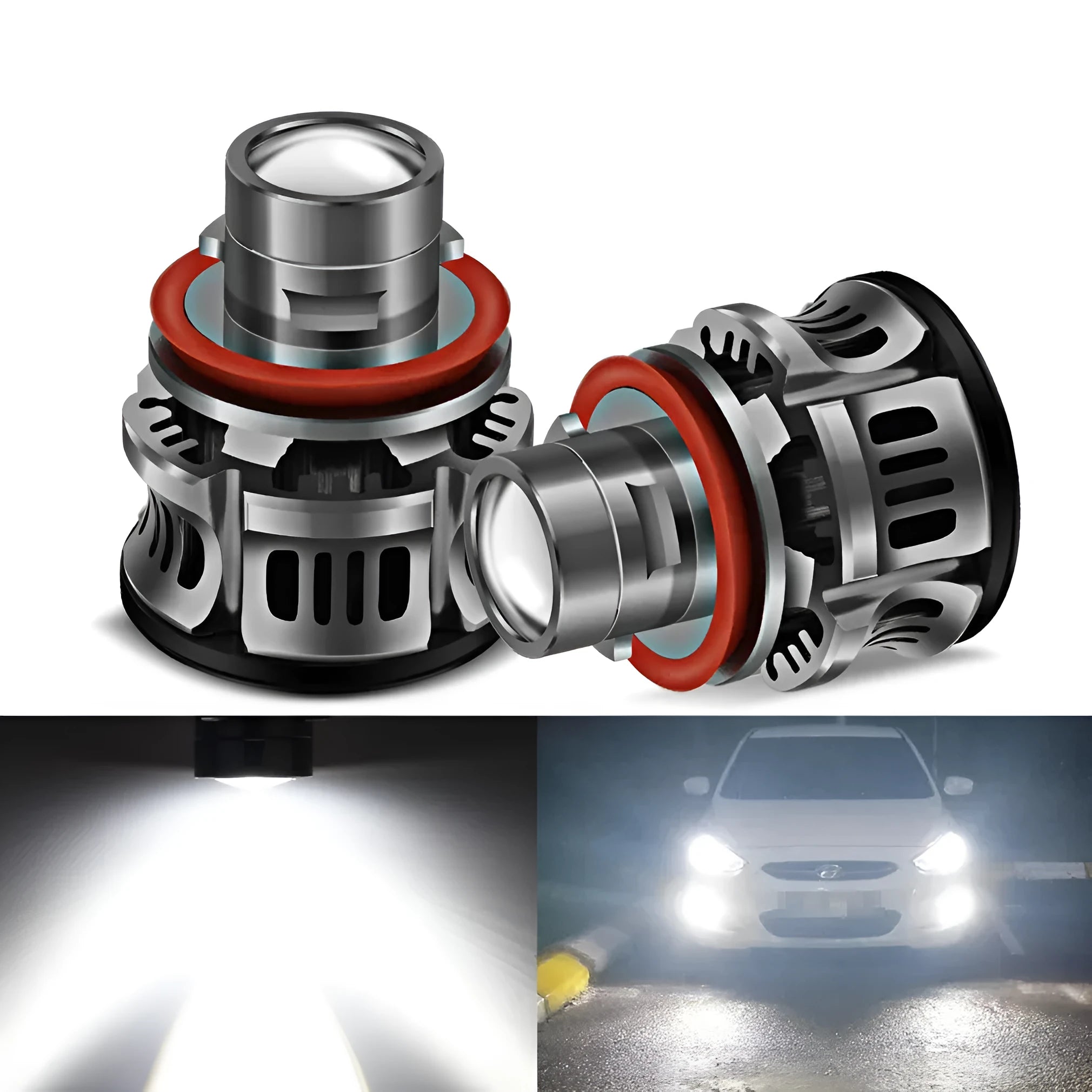 H11 36W laser fog lamp car bulb with aviation aluminium alloy housing for headlight modification