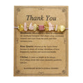 Women's geometric beaded stone bracelet in a fashion OL style, showing handcrafted detail.