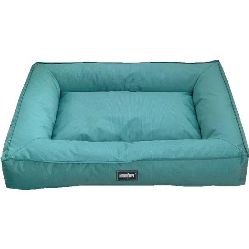 XL removable washable waterproof dog kennel mat with wooden frame in assorted colours