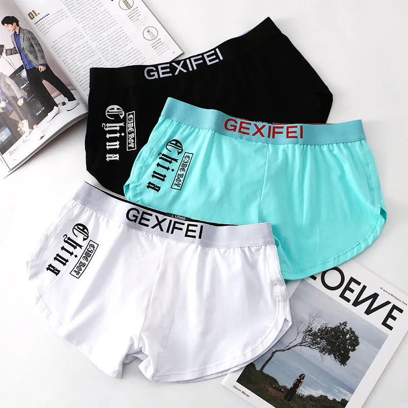 Men's cotton boxer shorts in black shown with mid waist design and plus size fit
