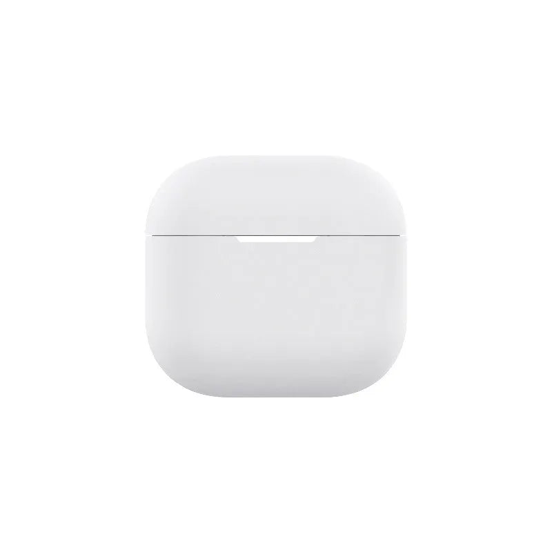 Silicone protective cover earphone sleeves for AirPods 4 in multiple colours including black, white, and pink