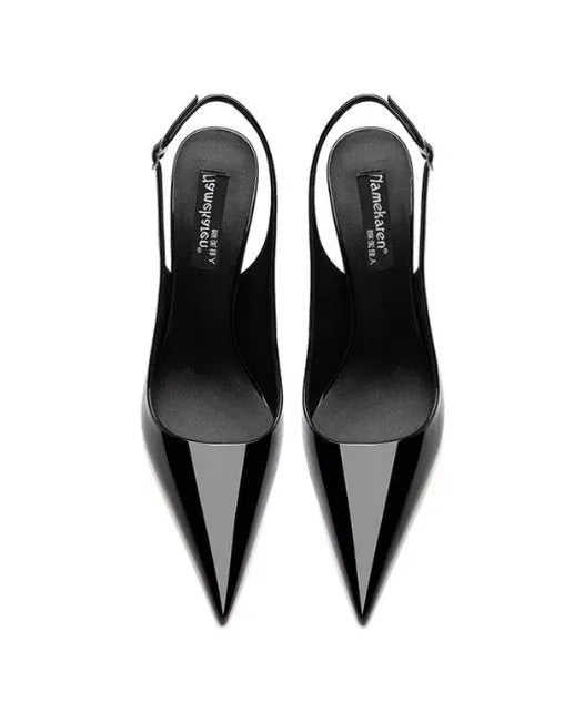 Women's nude ankle strap high heels with hollow design and button closure