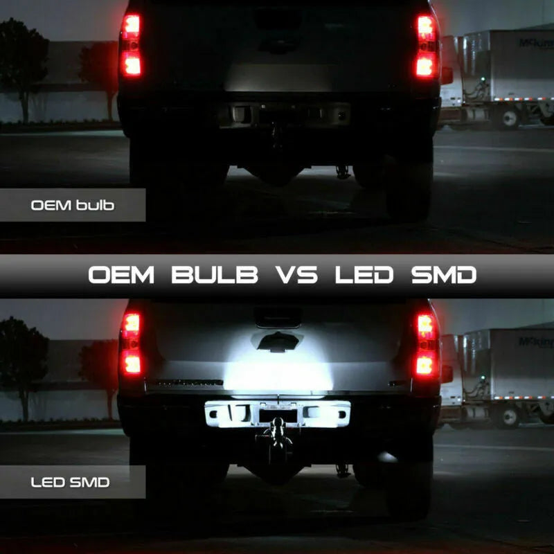 Black license plate light for Chevrolet Silverado SUV trailer van replacement part