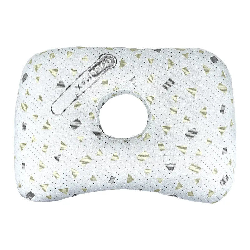 Beauty salon single hole ear pillow in New Chinese style with a detachable cover.