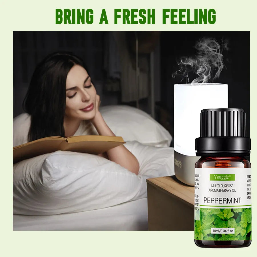 10ml mint essential oil water-soluble for humidifier diffuser aromatherapy cooling scent in stock