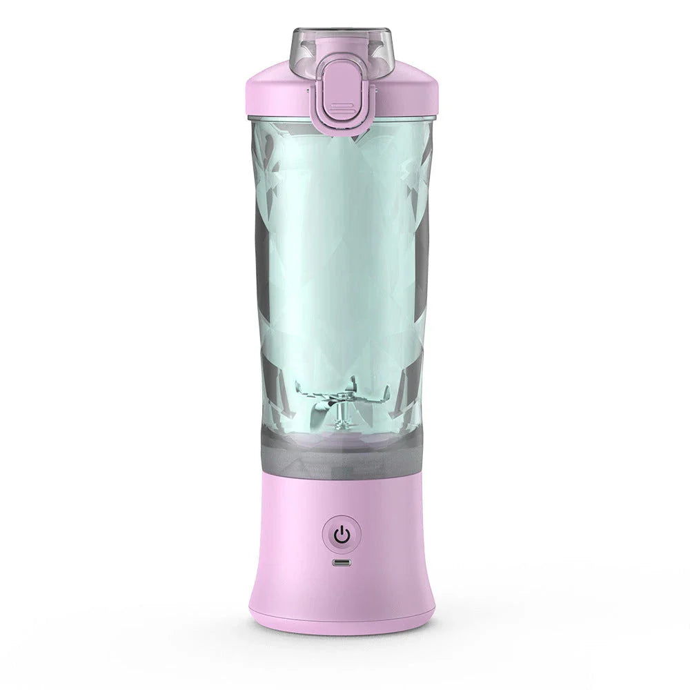 Powerful portable blender with 6-blade design, large 20 oz capacity, and rechargeable battery for on-the-go smoothies and shakes