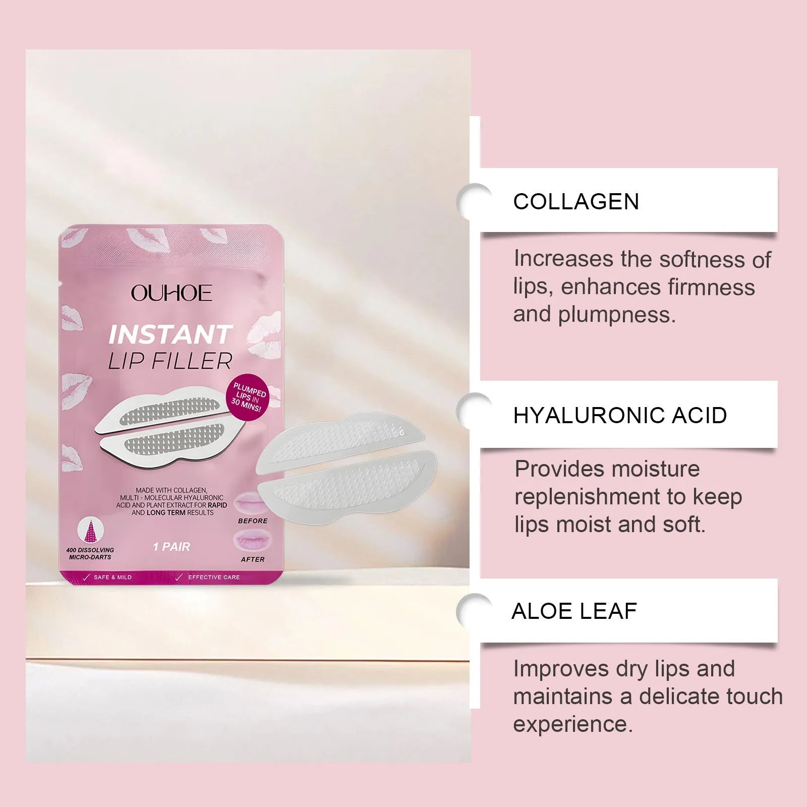 Silicone lip nursing adhesive bandage 8x12cm moisturising care patch for dry lips