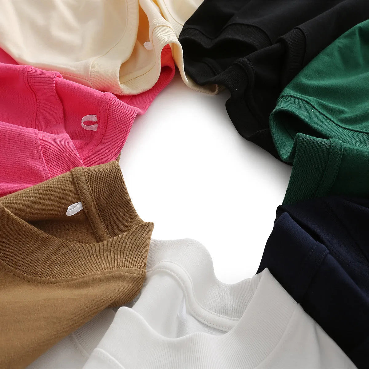 Men's pure cotton short sleeve round neck loose t-shirt, available in multiple colours, on plain background