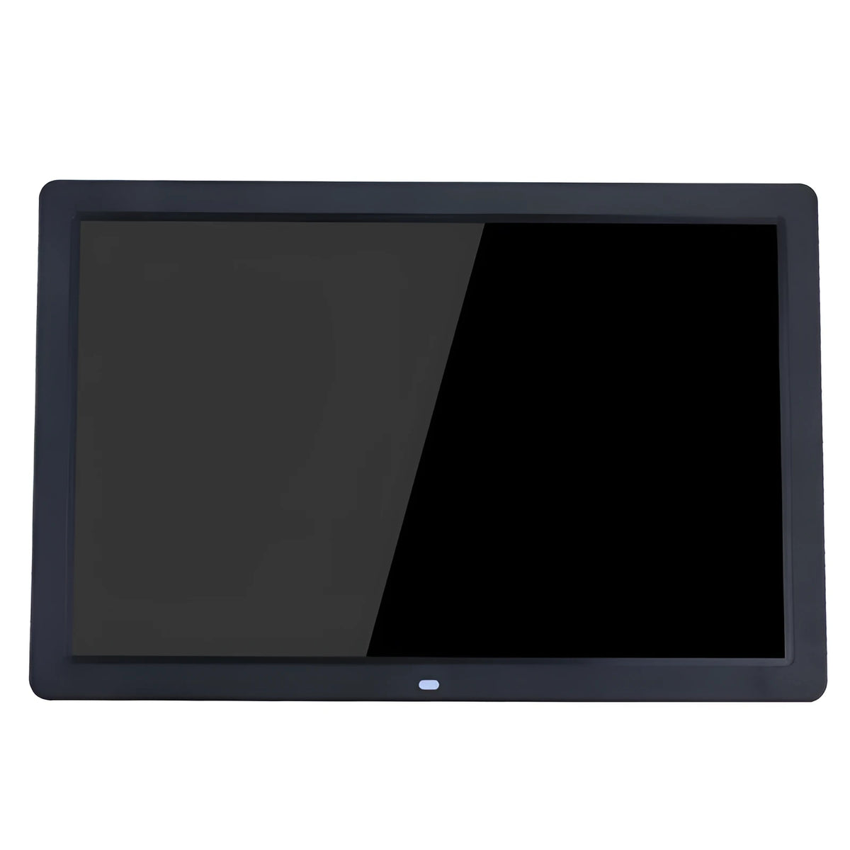 Black 17 inch digital photo frame with 1440x900 display, SD MMC card slot, USB port and remote control