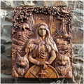 Icon Home acrylic wall hanging panel featuring Norse mythology character Odin 23x22cm