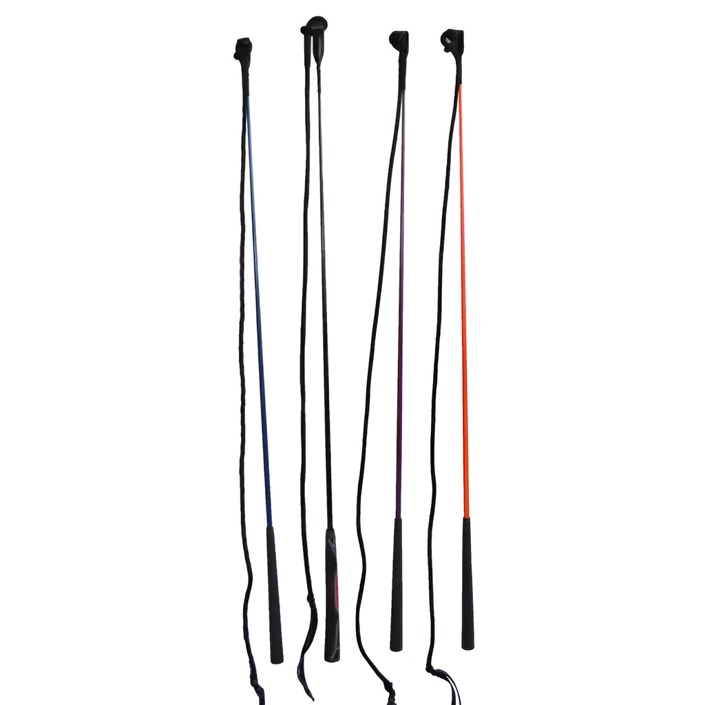 75 cm training whip with fibreglass core and nylon covering for horse training