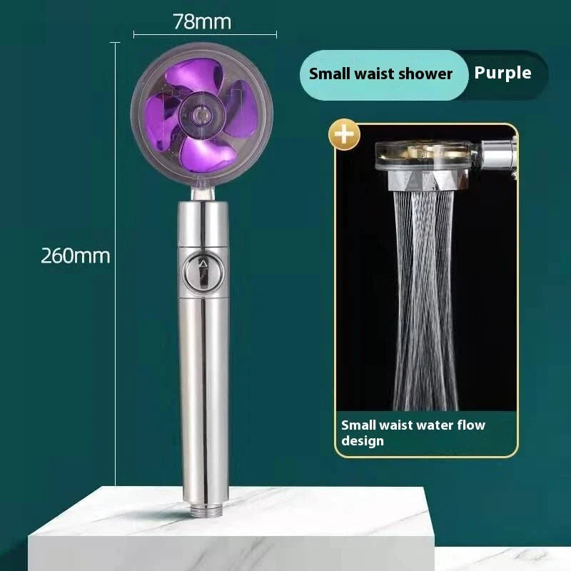 Pressurized High Pressure Handheld Shower Head with Cotton Filter - Powerful, Customizable Shower Experience