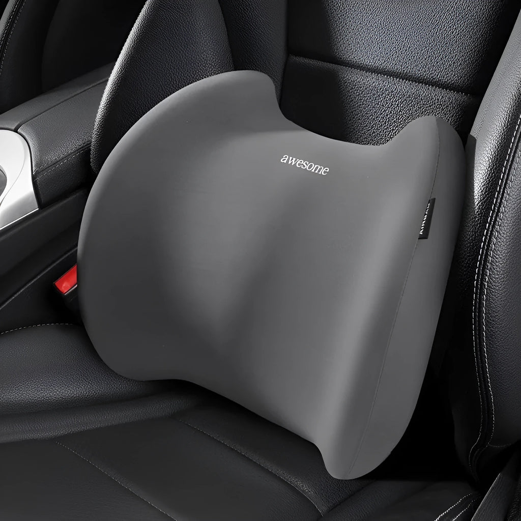 Car memory cotton pillow set showing headrest and lumbar support cushions